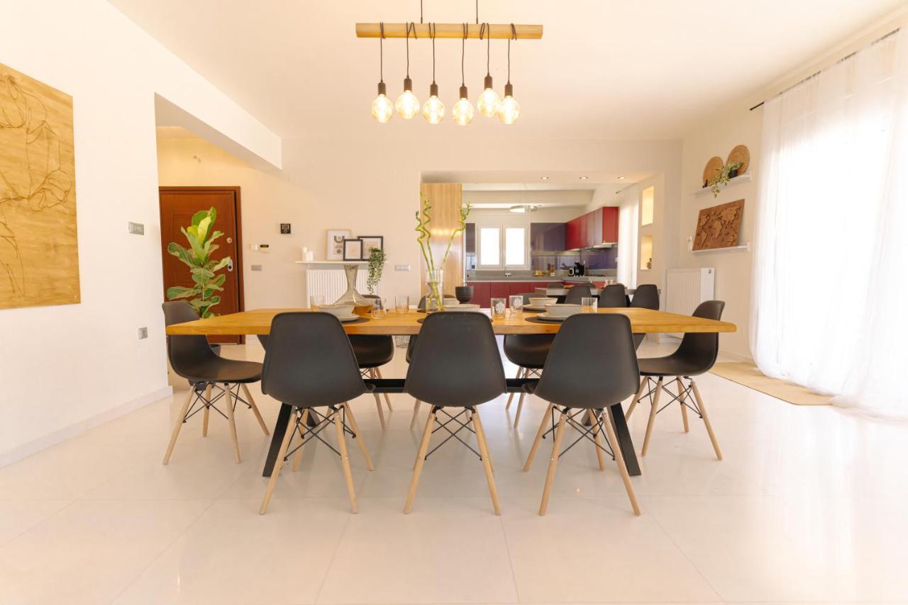 Blue Sky Villa In Crete Epano Vathia Екстериор снимка