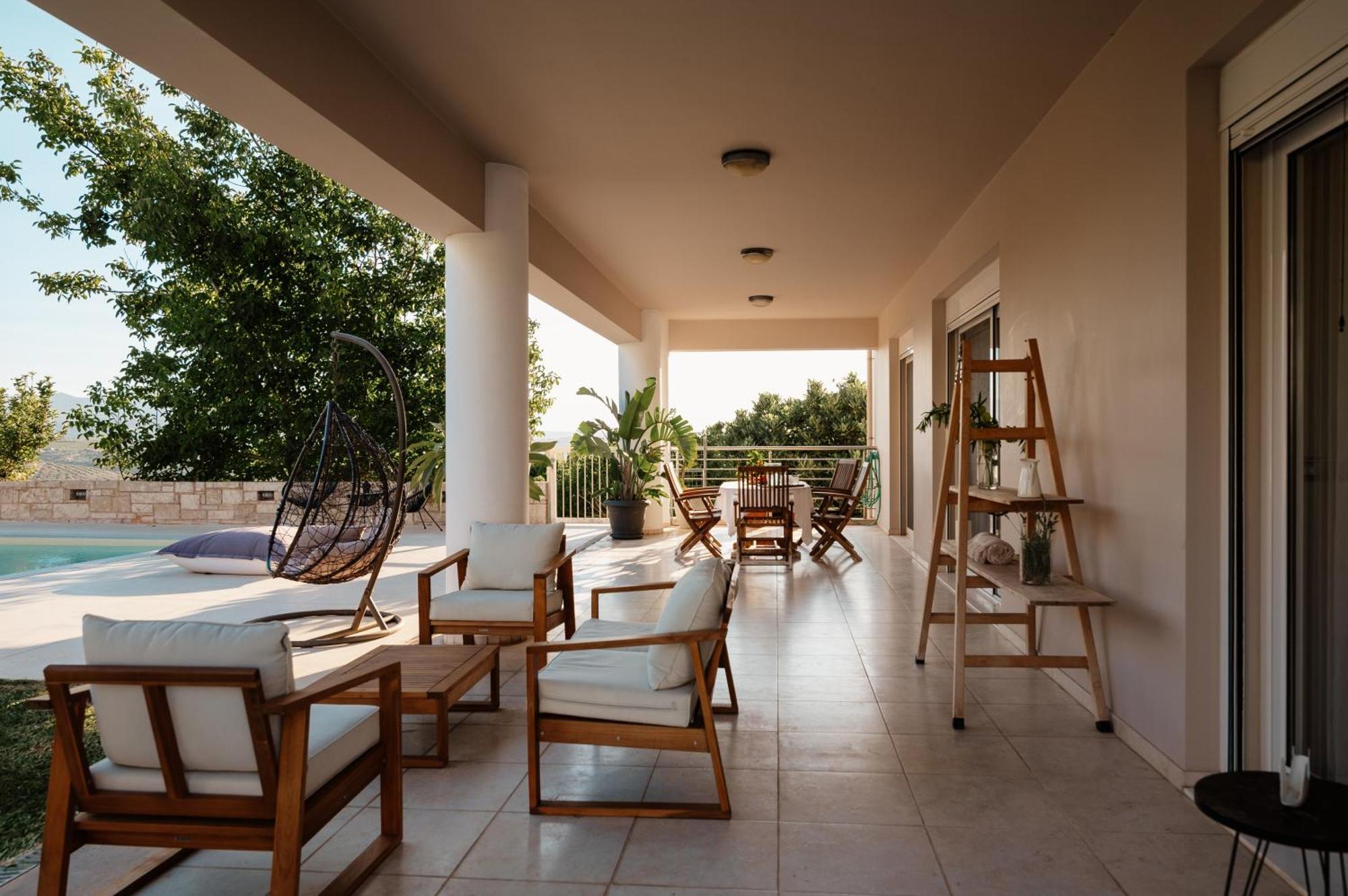 Blue Sky Villa In Crete Epano Vathia Екстериор снимка