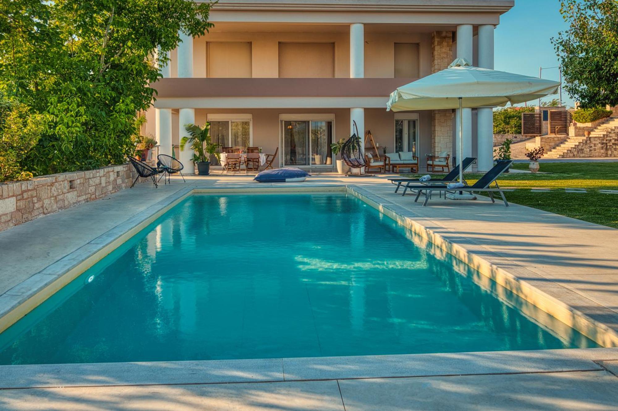 Blue Sky Villa In Crete Epano Vathia Екстериор снимка